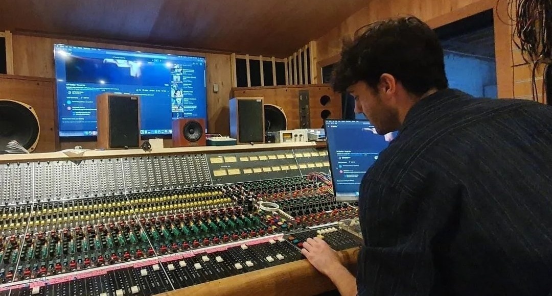 james crump in the studio